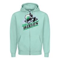 Seafoam timber wolves Zipper Hoodie - artisFamous