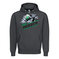 Smoke timber wolves Zipper Hoodie - artisFamous