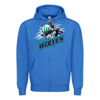 True Royal timber wolves Zipper Hoodie - artisFamous