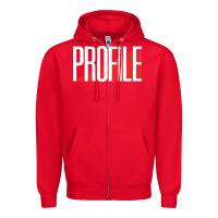 Red profile records Zipper Hoodie - artisFamous