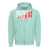 Seafoam profile records Zipper Hoodie - artisFamous