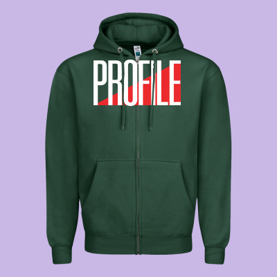 Profile Records Zipper Hoodie Designed By Artisfamous