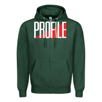 Sports Green profile records Zipper Hoodie - artisFamous