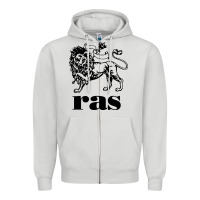 Dove Grey ras records Zipper Hoodie - artisFamous