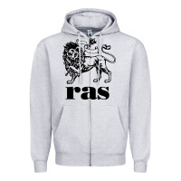 Heather Grey ras records Zipper Hoodie - artisFamous