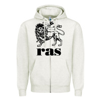 Oatmeal Heather ras records Zipper Hoodie - artisFamous