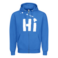 True Royal hi hawaii Zipper Hoodie - artisFamous