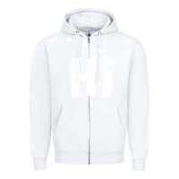White hi hawaii Zipper Hoodie - artisFamous