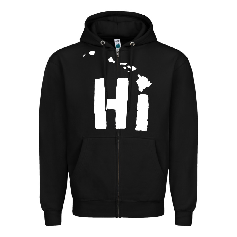 Hi Hawaii Zipper Hoodie by artisFamous | Teevron