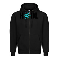 Black hodl cardano Zipper Hoodie - artisFamous