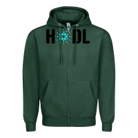 Sports Green hodl cardano Zipper Hoodie - artisFamous
