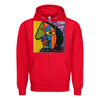 Red picasso original Zipper Hoodie - artisFamous