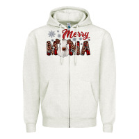 Oatmeal Heather merry mama Zipper Hoodie - JahusDesignShop