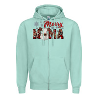 Seafoam merry mama Zipper Hoodie - JahusDesignShop