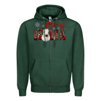Sports Green merry mama Zipper Hoodie - JahusDesignShop