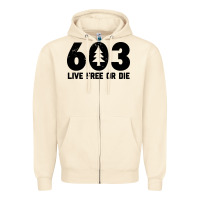 Sandshell live free or die 603 tree Zipper Hoodie - artisFamous