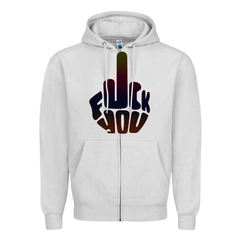 Fuck You Middle Finger Zipper Hoodie by artisFamous | Teevron