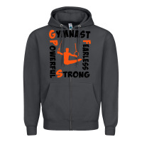 Smoke awesome gymnastics boy gymnast power strong Zipper Hoodie - artisFamous