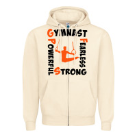 Sandshell awesome gymnastics boy gymnast power strong Zipper Hoodie - artisFamous