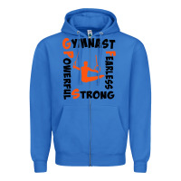 True Royal awesome gymnastics boy gymnast power strong Zipper Hoodie - artisFamous
