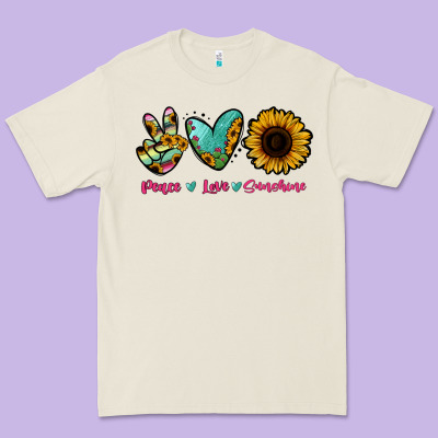 Peace Love Sunshine Premium Tee Designed By Ranaportraitstore