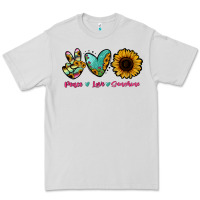 Dove Grey Peace Love Sunshine Premium Tee - RanaPortraitStore