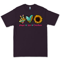 Plum Peace Love Sunshine Premium Tee - RanaPortraitStore