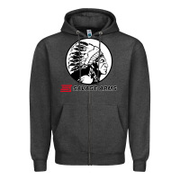 Charcoal Heather savage Zipper Hoodie - artisFamous