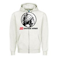 Oatmeal Heather savage Zipper Hoodie - artisFamous
