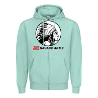 Seafoam savage Zipper Hoodie - artisFamous