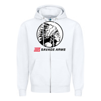 White savage Zipper Hoodie - artisFamous