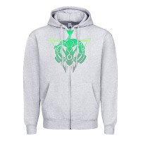 Heather Grey team rayquaza Zipper Hoodie - artisFamous