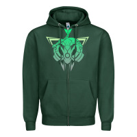 Sports Green team rayquaza Zipper Hoodie - artisFamous