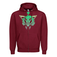 Burgundy team rayquaza Zipper Hoodie - artisFamous