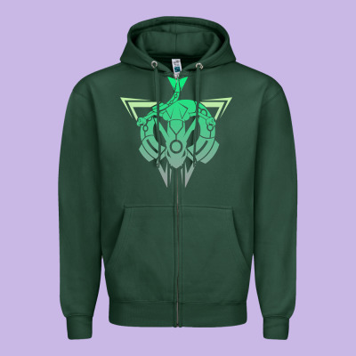 Team Rayquaza Zipper Hoodie Designed By Artisfamous
