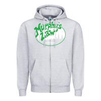 Heather Grey murphy's law Zipper Hoodie - artisFamous