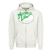 Oatmeal Heather murphy's law Zipper Hoodie - artisFamous