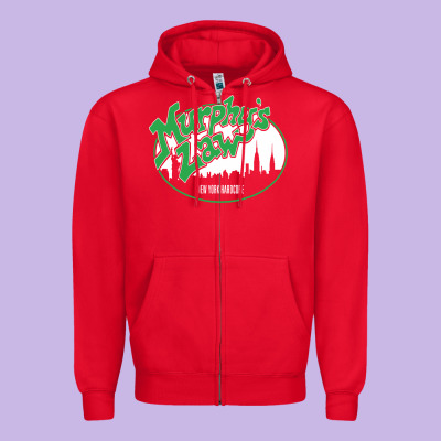 Murphy's Law Zipper Hoodie Designed By Artisfamous