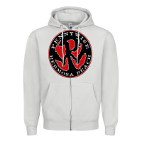 Dove Grey pennywise Zipper Hoodie - artisFamous