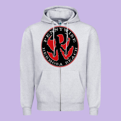 Pennywise Zipper Hoodie Designed By Artisfamous