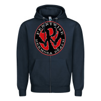 Navy pennywise Zipper Hoodie - artisFamous