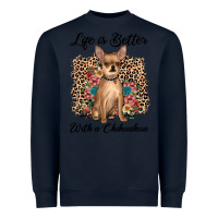Navy life is better with a chihuahua Heavyweight Sweatshirt - JahusDesignShop