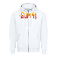 White sum41 Zipper Hoodie - artisFamous