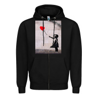 Black banksy, hope Zipper Hoodie - artisFamous