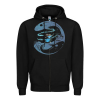 Black Avatar Katara Zipper Hoodie - artisFamous