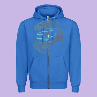 Avatar Katara Zipper Hoodie Designed By Artisfamous