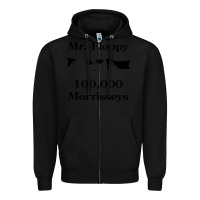 Black mr floppy Zipper Hoodie - artisFamous