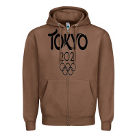 Chestnut Olympic RingTokyo 2020 Zipper Hoodie - artisFamous