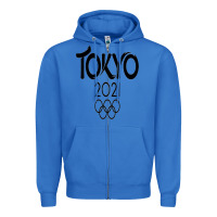 True Royal Olympic RingTokyo 2020 Zipper Hoodie - artisFamous