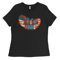 Black American junkie 4th of july Ladies Tee - FaDigitalArtStudio
